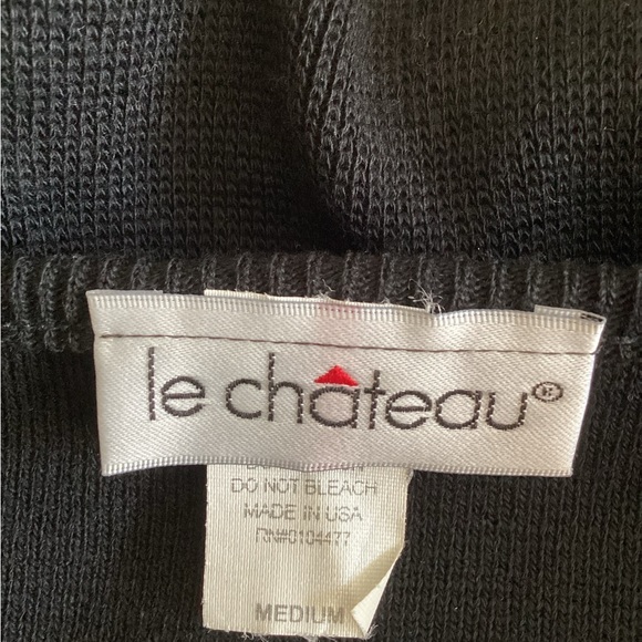 💗 Vintage Le Chateau sequin knit halter Sz M sweater top EUC - Picture 6 of 6